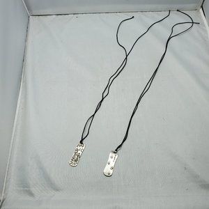 2 PCS Bijou drive unisex adjustable surf tribal pendant necklace with bl…